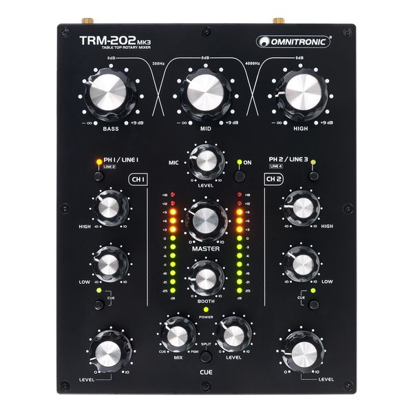 Détail vue 6 — Omnitronic TRM-202 MK3 HP Bundle