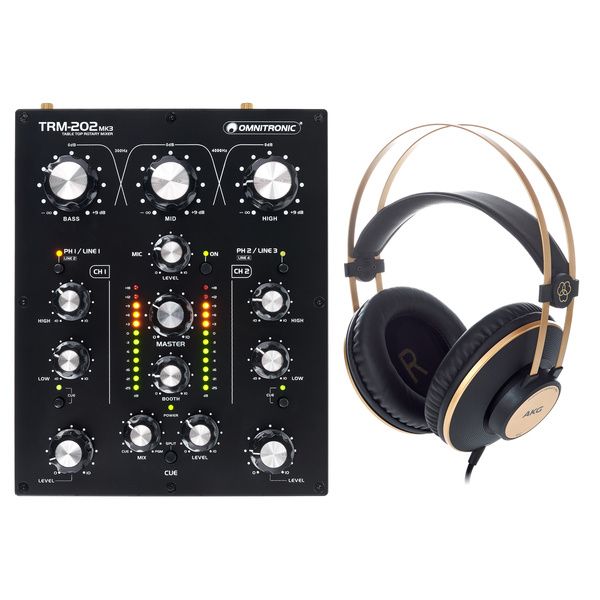 Omnitronic TRM-202 MK3 HP Bundle: test de la table de mixage DJ compacte