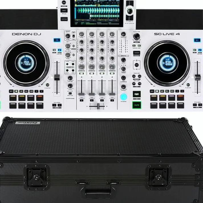 Denon Dj Sc Live 4 White Case Bundle