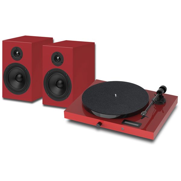Détail vue 1 — Pro-Ject Juke Box E1 HiFi Set red